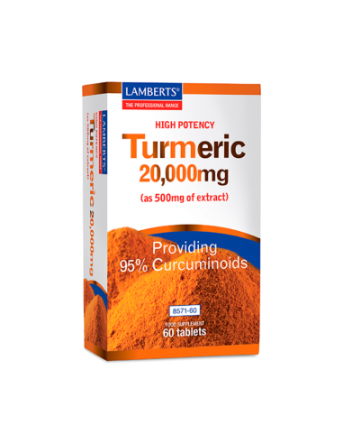 Lamberts Turmeric 20000 Mg 60 Tabletas