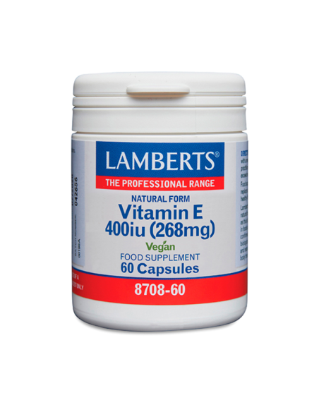 Lamberts Vitamina E 400iu 60 Capsulas