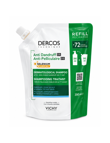 Vichy Dercos Champu Anticaspa N/G Recarga 390ml