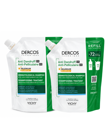 Vichy Dercos Anticaspa Graso x2 Pack Ahorro