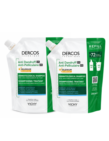 Vichy Dercos Anticaspa Graso x2 Pack Ahorro