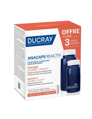 Ducray Anacaps Reactiv Cabello Y Uñas 90 Caps
