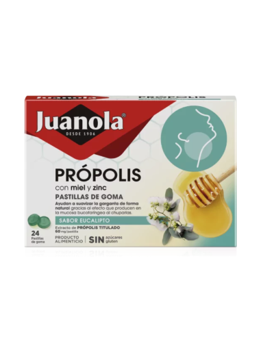 Juanola Propolis Miel Zinc Eucalipto 24 U