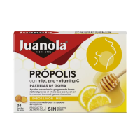 Juanola Propolis Miel-Limon, Zinc, Vit C 24 U