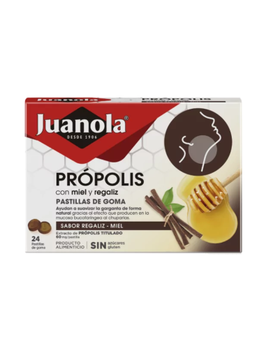 Juanola Propolis Regaliz-Miel 24 U