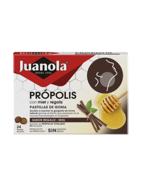 Juanola Propolis Regaliz-Miel 24 U