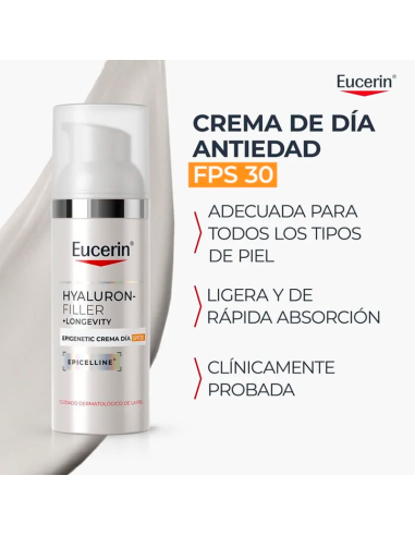 Eucerin Hyaluron Filler Long Crem Dia Fps30