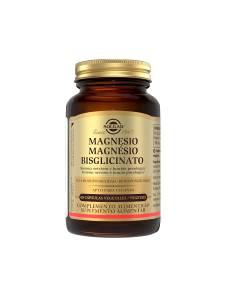 Solgar Magnesio Glycinate 60 Capsulas