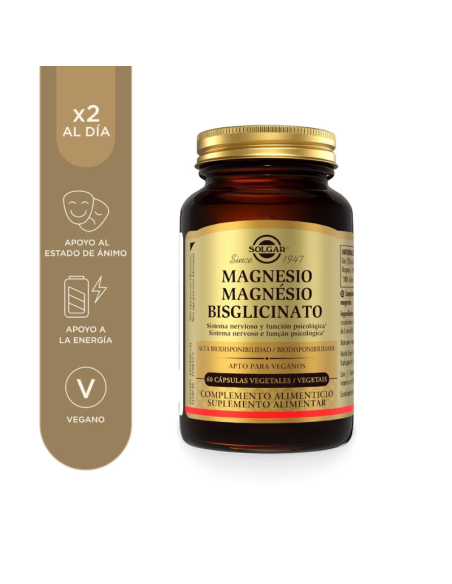 Solgar Magnesio Glycinate 60 Capsulas