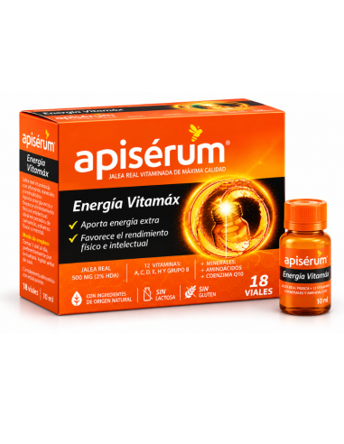 Apiserum Energía Vitamax 18 Viales