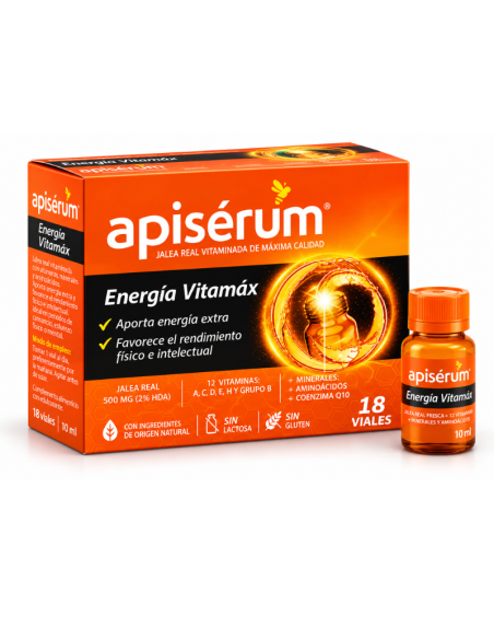 Apiserum Energía Vitamax 18 Viales