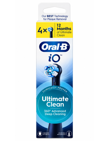 Oral B Io Recambio Ultimate Clean Negro 4 U