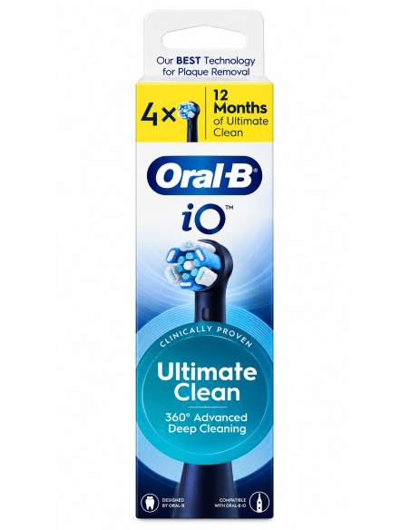 Oral B Io Recambio Ultimate Clean Negro 4 U
