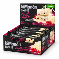 Bimanan Barritas Caja Choco Blanco Arándano 20 u