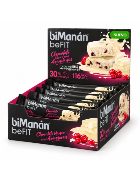 Bimanan Barritas Caja BeFit Chocolate Blanco Aránd
