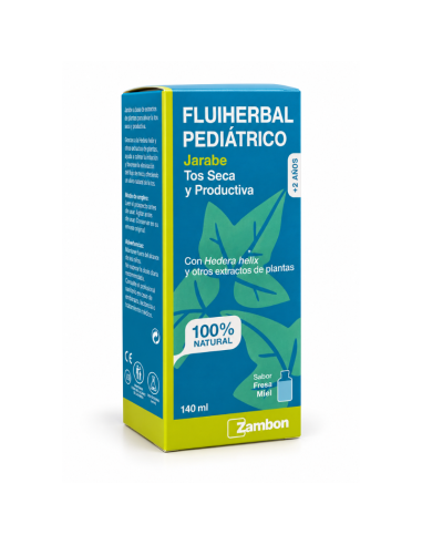 Fluiherbal Pediatrico Jarabe Fresa Miel140 Ml