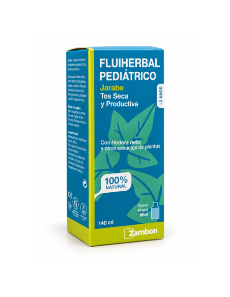 Fluiherbal Pediatrico Jarabe Fresa Miel140 Ml