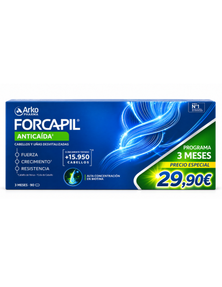 Forcapil Anticaida Cabello 90 Caps 2+1