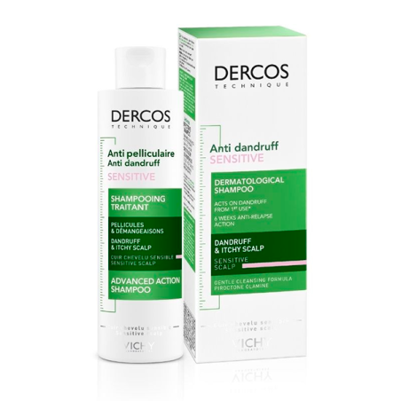 VICHY DERCOS CHAMPU ANTICASPA SENSITIVE 200 ML - 1