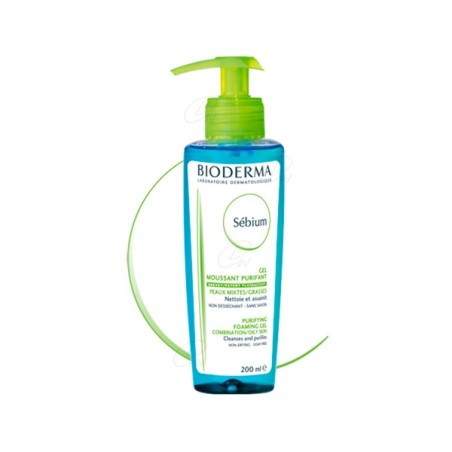 BIODERMA SEBIUM GEL MOUSSANT 200 ML CON DISPENSADOR - 1
