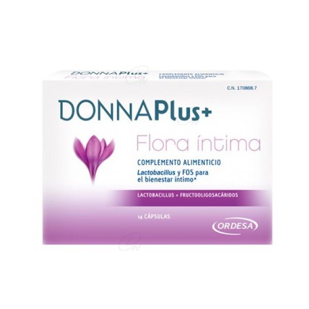 DONNA PLUS+ FLORA INTIMA 14 CAPS - 1