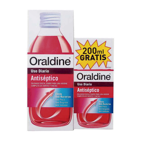 Oraldine Colutorio Antiséptico pack 400 + 200 ml gratis - 1