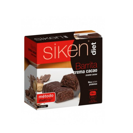 SIKEN DIET BARRITAS CREMA CACAO 5 U 36 G - 1