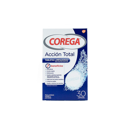 COREGA ACCIÓN TOTAL TABLETAS LIMPIEZA 30 TABS - 1