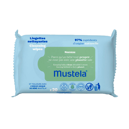 MUSTELA TOALLITAS LIMPIADORAS 20 TOALLITAS - 1