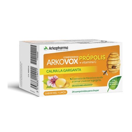 ARKOVOX PROPOLIS + VITAMINA C 24 COMP MIEL Y LIMON - 1