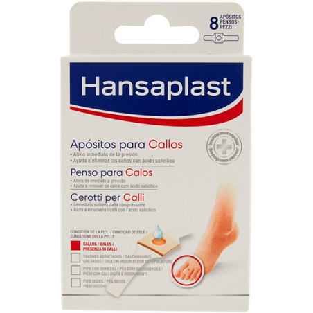 HANSAPLAST APOSITOS PARA CALLOS 8 U - 1