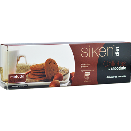 SIKEN DIET GALLETAS DE CHOCOLATE 15 GALLETAS - 1