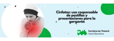 Cinfatos: uso responsable de pastillas y presentaciones para la garganta