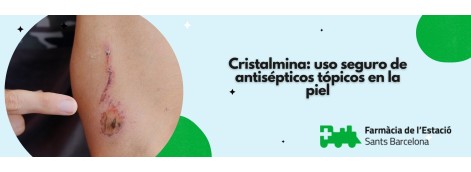 Cristalmina: uso seguro de antisépticos tópicos en la piel