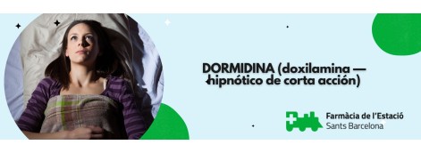 DORMIDINA (doxilamina — hipnótico de corta acción)