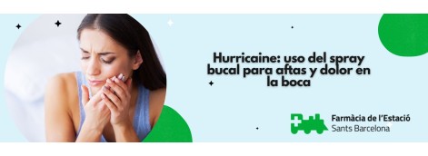 Hurricaine: uso del spray bucal para aftas y dolor en la boca